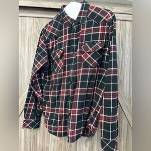 Billabong flannel shirt, size large